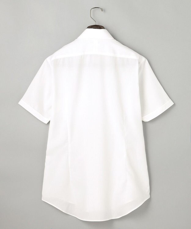 GOTAIRIKU 春夏向け【形態安定】SUMMERPREMIUMPLEATS_スナップダウンカラー 半袖ドレスシャツ(26年モデル) 織柄ドビーストライプ