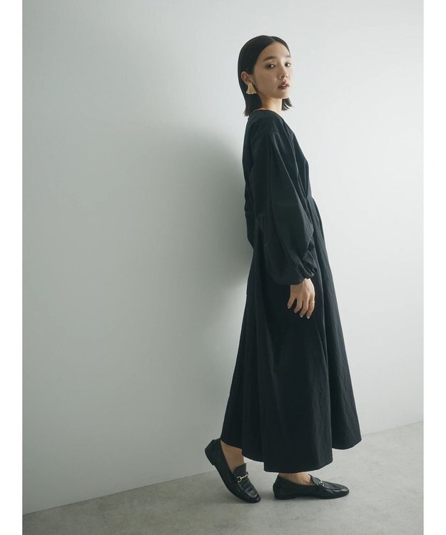 Green Parks armonia．ウエストタックワンピース Black