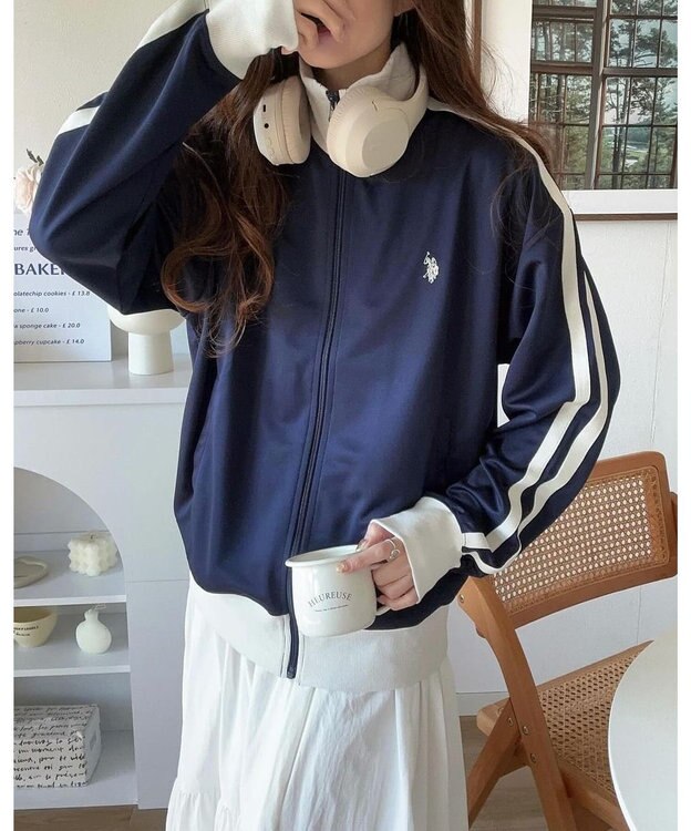 WEGO 【ユニセックス着用ITEM/追加カラー】U.S. POLO ASSN.ライントラックジャケット ネイビー