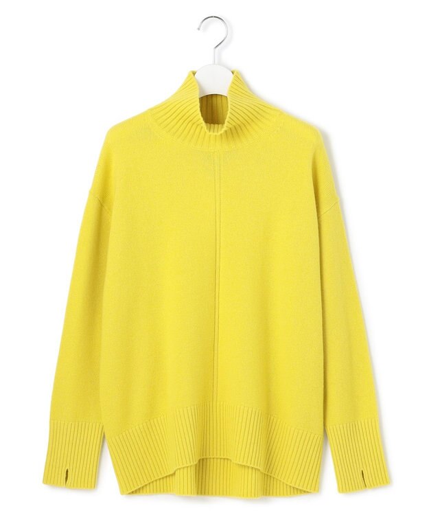 ICB L 【新色追加】ソフトカシミヤミックス ハイネックニット イエロー
