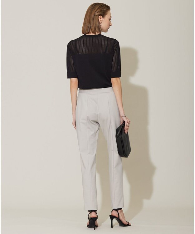 ICB L 【洗える】 レースニットトップス ブラック系