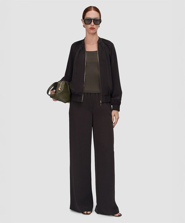 JOSEPH サテンツイル　ジャケット Cocoa