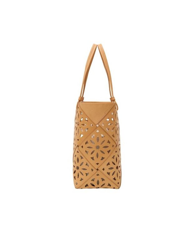 genten サスカットバスケット手提げバッグ＜LL＞ ヌメベージュ