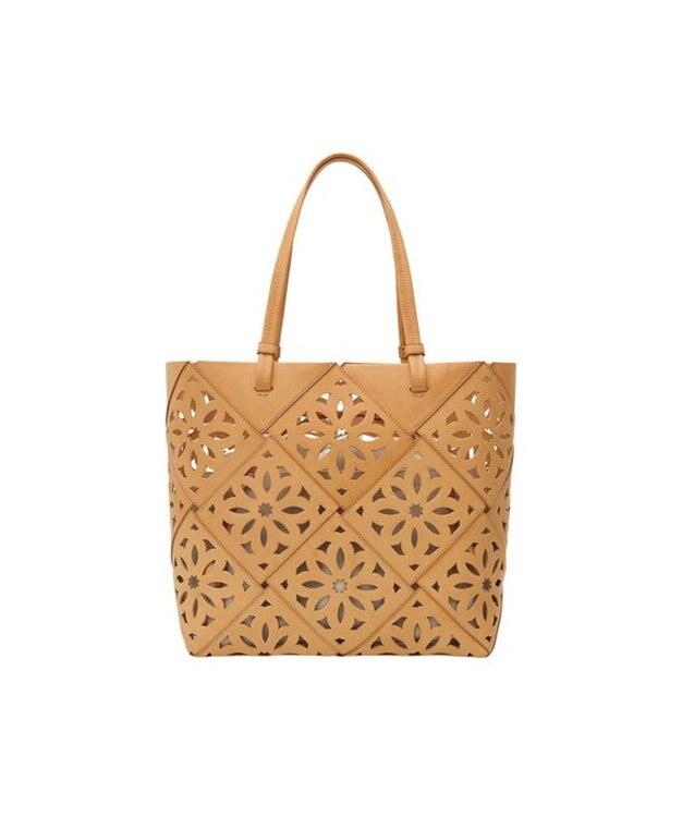 genten サスカットバスケット手提げバッグ＜LL＞ ヌメベージュ