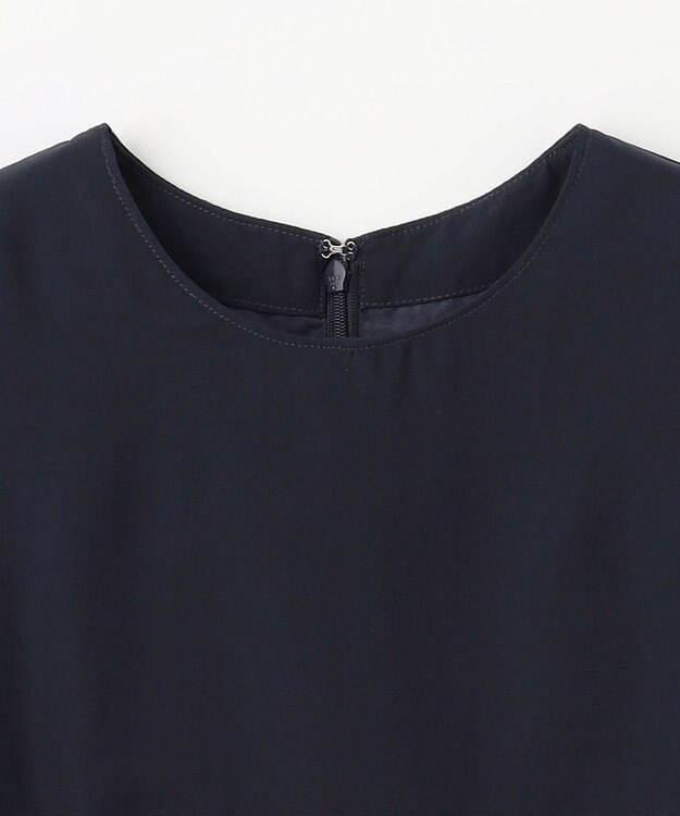 ANY KIDS シフォン プリーツ ワンピース ネイビー