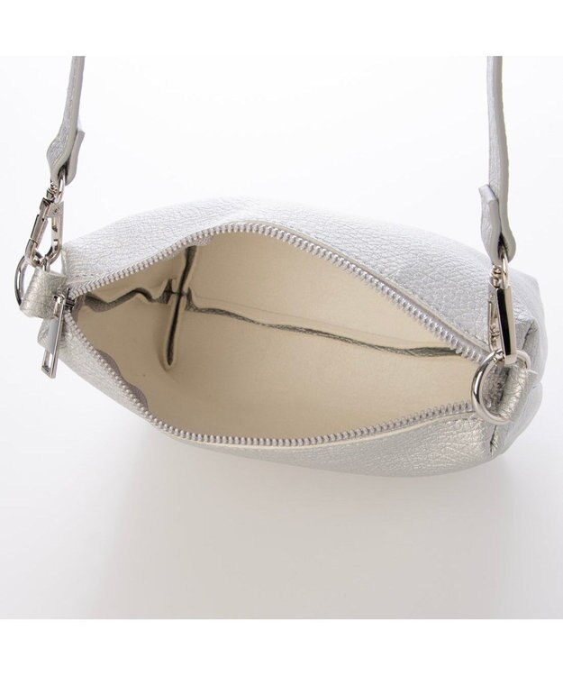 UNBILLION カシュカシュ cachecache / ポーチショルダー付き2wayホーボーバッグ シルバー