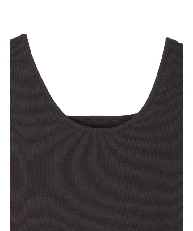 Green Parks BESTPRICE 2WAYリブタンクトップ Charcoal Gray