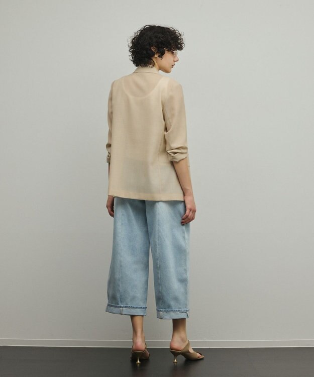 GRACE CONTINENTAL シアーウールジャケット ベージュ