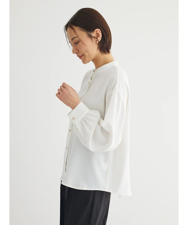 Green Parks ・ＥＬＥＮＣＡＲＥ　ＤＵＥ　バックプリーツブラウス Off White