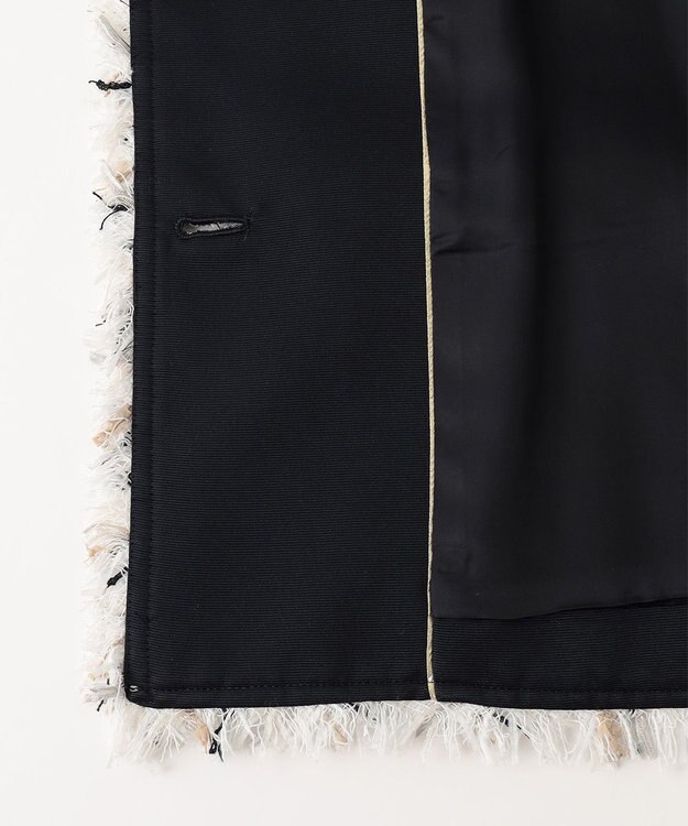 自由区 ファンシーツイード ジャケット アイボリー系