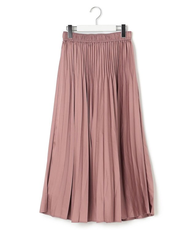 J.PRESS YORK STREET 【WOMEN】ロング プリーツスカート ピンク系