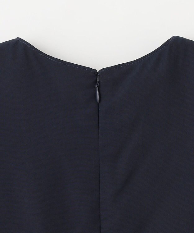 ANY KIDS シフォン プリーツ ワンピース ネイビー