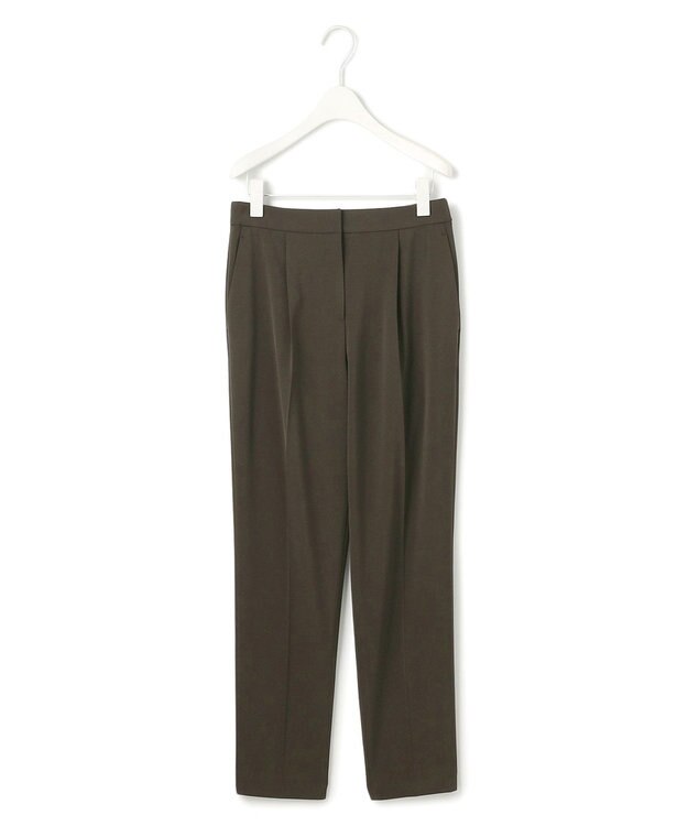 ICB 【UVカット・防シワ・速乾・洗える】Fiedテーパードパンツ カーキ系