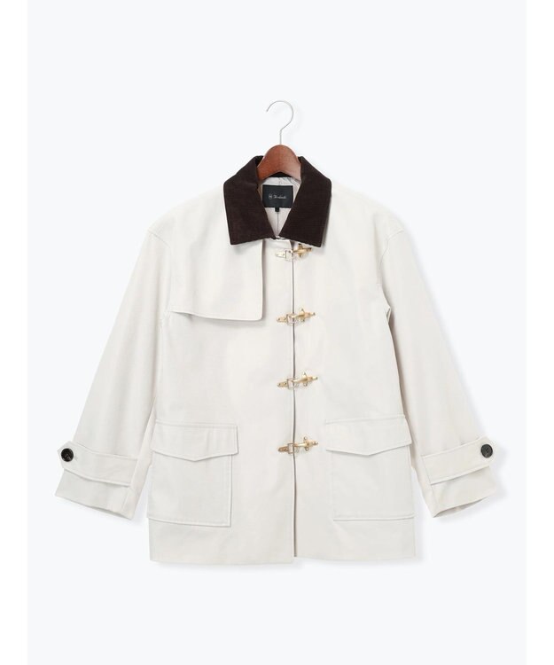 Te chichi メタルバックルカバーオール アイボリー