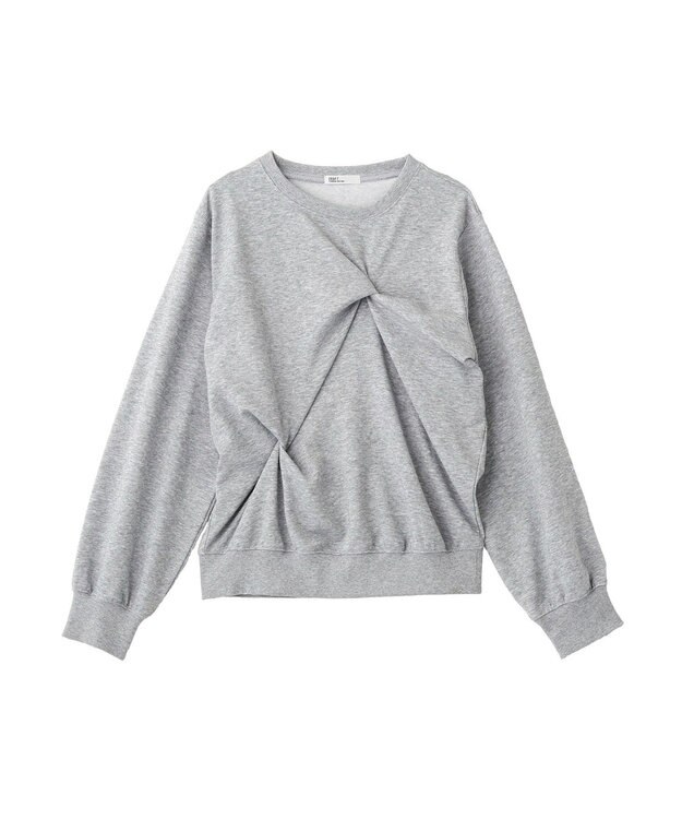 CRAFT STANDARD BOUTIQUE ミニ裏毛ツイストプルオーバー Gray Mixture