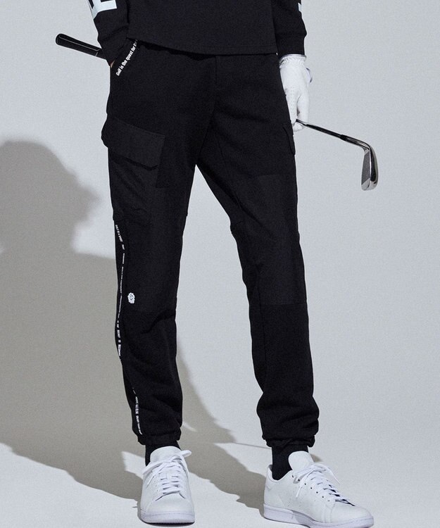 PW CIRCULUS 【MEN】裏毛カーゴジョガーパンツ ブラック系