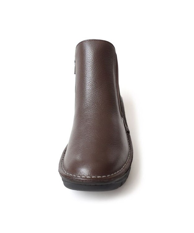 Pointer 本革超軽量サイドゴアショートブーツ ダークブラウン