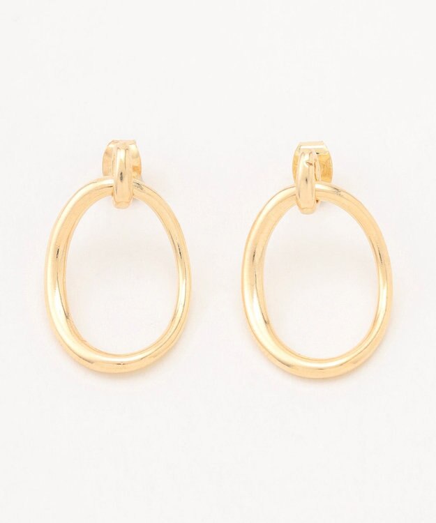 ANY 【WEB限定】ラウンドフープピアス（両耳用） ライトゴールド