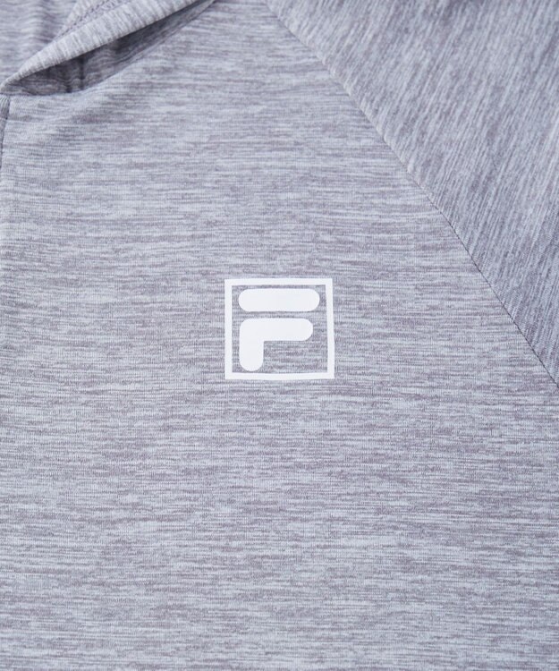 OP／FILA 【FILA】綿タッチ軽量パーカー ブラック