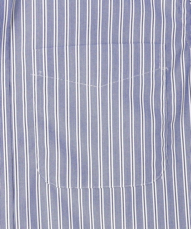 J.PRESS MEN 【PREMIUM PLEATS / 形態安定】イングリッシュストライプ ドレスシャツ / B.D. ネイビー系1