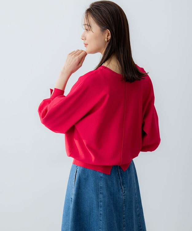 組曲 S フラワーメタルドルマン ニット オールドローズ系