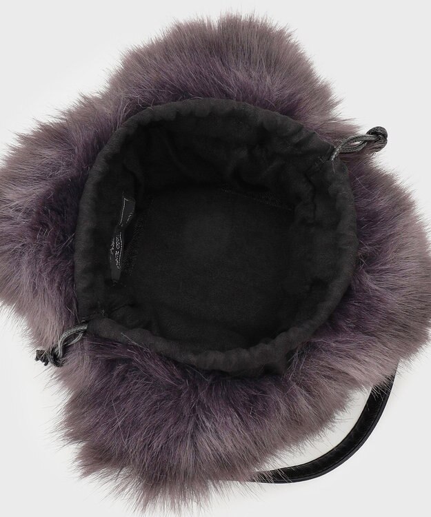 GRACE CONTINENTAL マルチwayファーバッグ チャコール