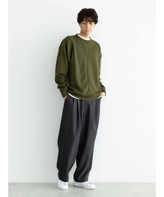 CRAFT STANDARD BOUTIQUE ＪＱカット切り替えプルオーバー1 Khaki