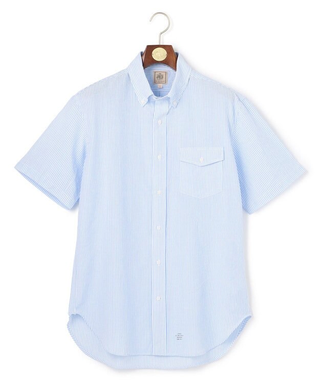 J.PRESS MEN 【WEB・一部店舗限定】シアサッカー ストライプシャツ / B.D. サックスブルー系1