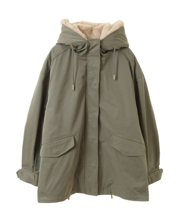 earth music&ecology マルチウェイマウンテンパーカー カーキ