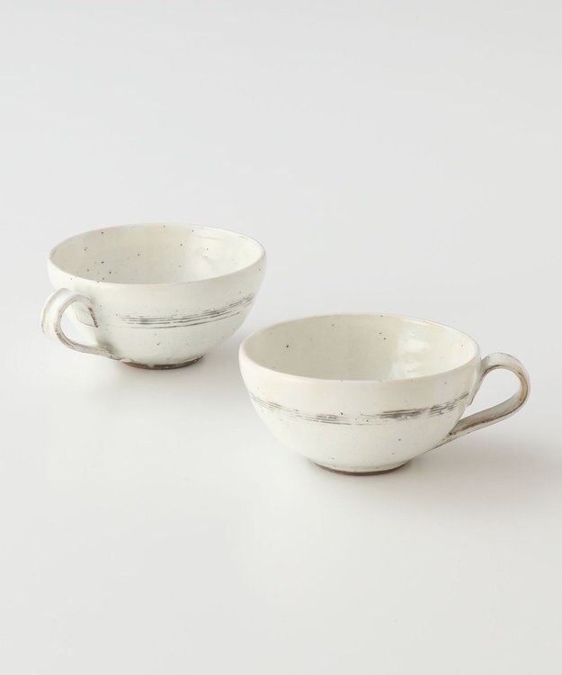 たち吉 【たち吉】浮雲　スープマグ〈2個〉 美濃焼 キナリ