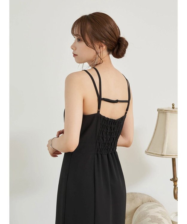 earth music&ecology ＳＥＴ２点シアーボレロ＋キャミワンピース Black