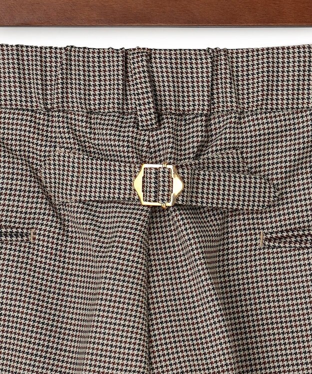 J.PRESS MEN 【J.PRESS ORIGINALS】【UNISEX】Wool Polyester Gunclub Check Piped Stem Nontuck Slacks ベージュ系3