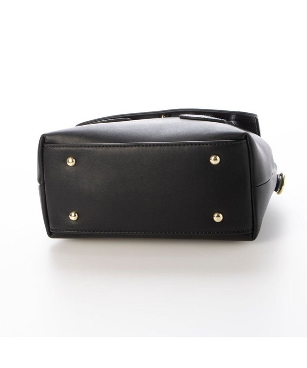 UNBILLION 【テレビ ドラマ着用アイテム】カシュカシュ cachecache / クロコダイル風フラップ2wayミニボストン ブラック