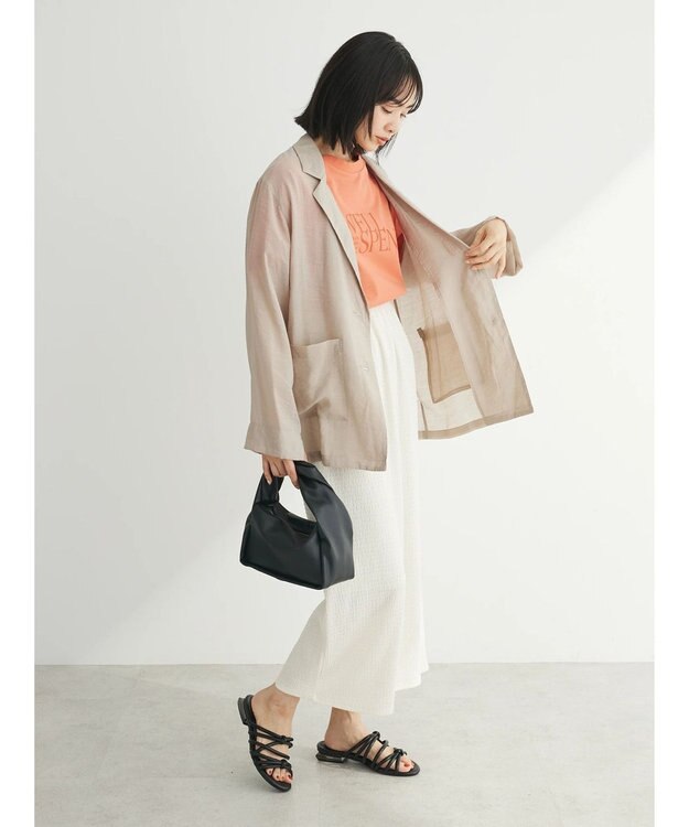 Green Parks ・ＥＬＥＮＣＡＲＥ　ＤＵＥ　シアーテーラージャケット Beige