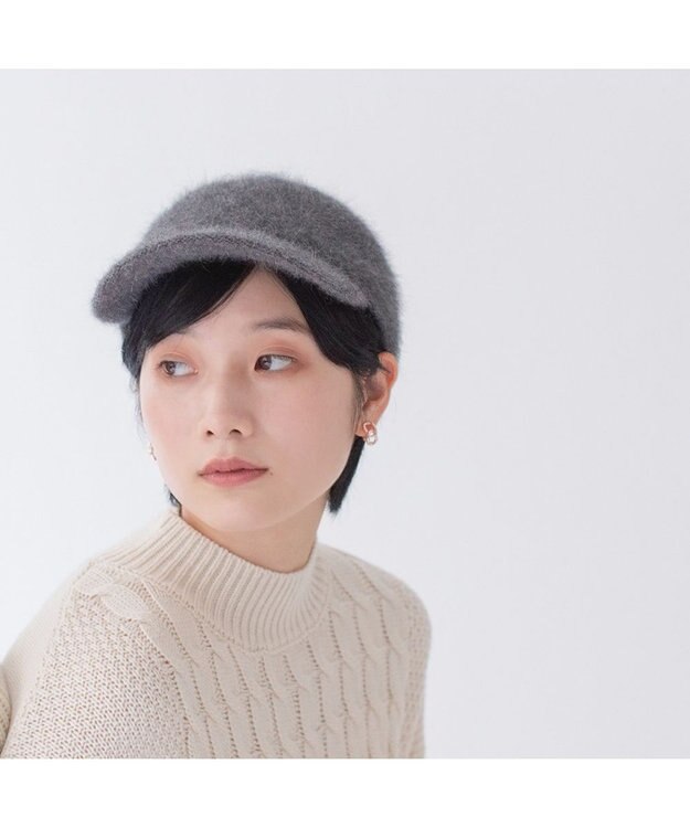 林八百吉商店 Jin no beat shi te cassie シャギーサーモキャップ グレー杢