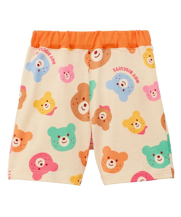 MIKI HOUSE HOT BISCUITS 【80-120cm】カラフルビーンズ 総柄 5分丈パンツ マルチカラー