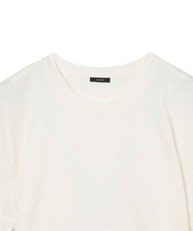 JOSEPH 【洗える】コットンシルク　ジャージーティーシャツ White