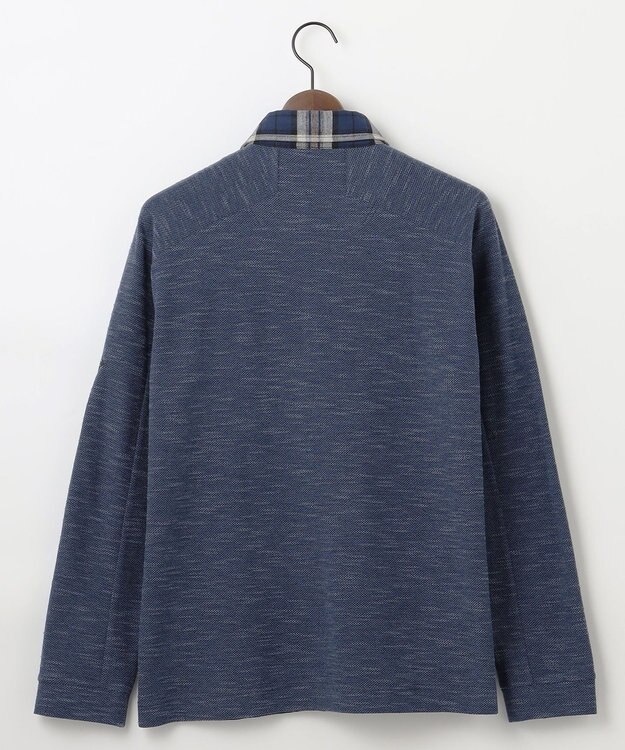 JOSEPH ABBOUD MOUNTAIN 【オーガニックコットン/JAPANファブリック】 スラブカノコ アウトドアポロ ブルー系