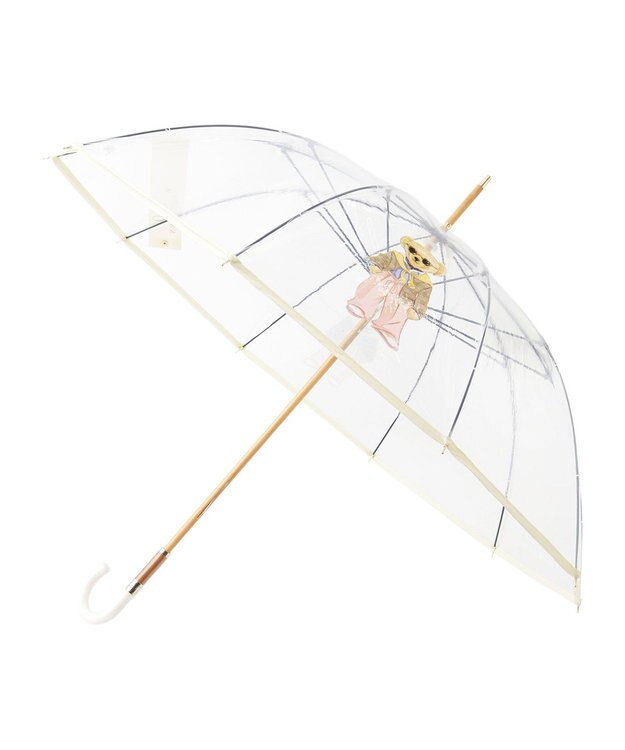 MOONBAT POLO RALPH LAUREN（ポロ ラルフローレン） 長傘 ビニール傘 BEAR ポロベア 10本骨 オフホワイト