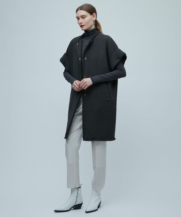 BEIGE， 【S-size】CAMBON / ハーフスリーブアウター C.Gray