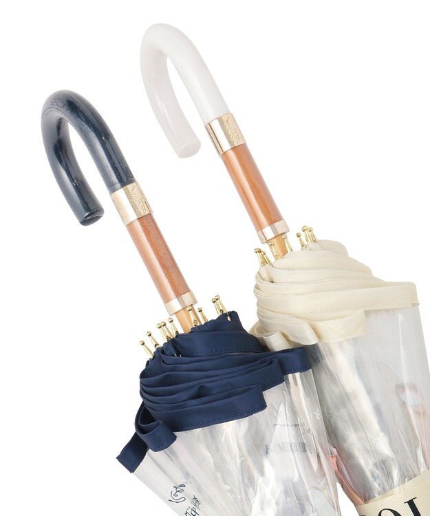 MOONBAT POLO RALPH LAUREN（ポロ ラルフローレン） 長傘 ビニール傘 BEAR ポロベア 10本骨 オフホワイト