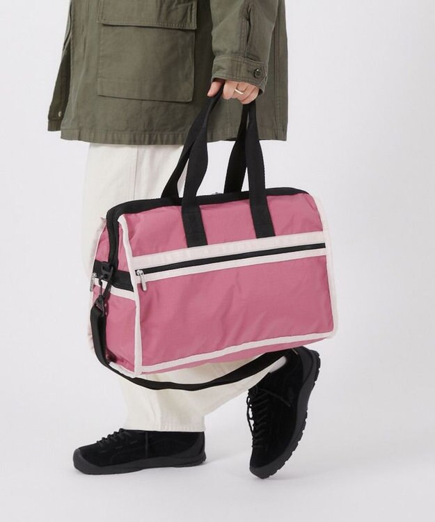 LeSportsac DELUXE MED WEEKENDER/モーヴ/ピーチブラッシュ/ブラック モーヴ/ピーチブラッシュ/ブラック