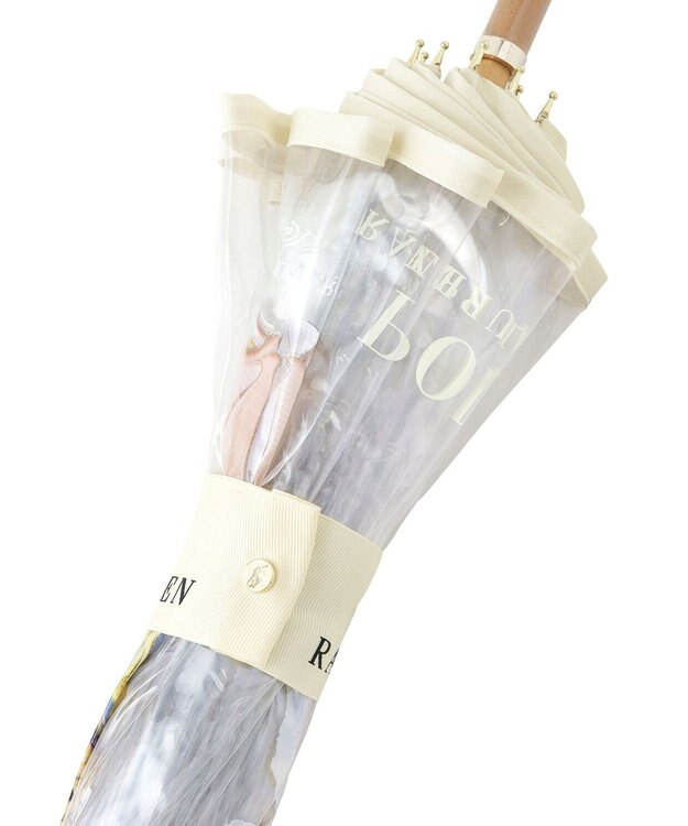 MOONBAT POLO RALPH LAUREN（ポロ ラルフローレン） 長傘 ビニール傘 BEAR ポロベア 10本骨 オフホワイト