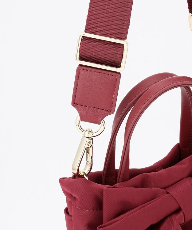 TOCCA 【泉里香さん着用】RIBBON KNOT NYLON MULTI BAG ナイロンマルチバッグ レッド系