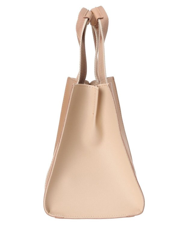 Green Parks ・Ｃｕーｓｈｕｔ　テープハンドルスクエアトート Pink