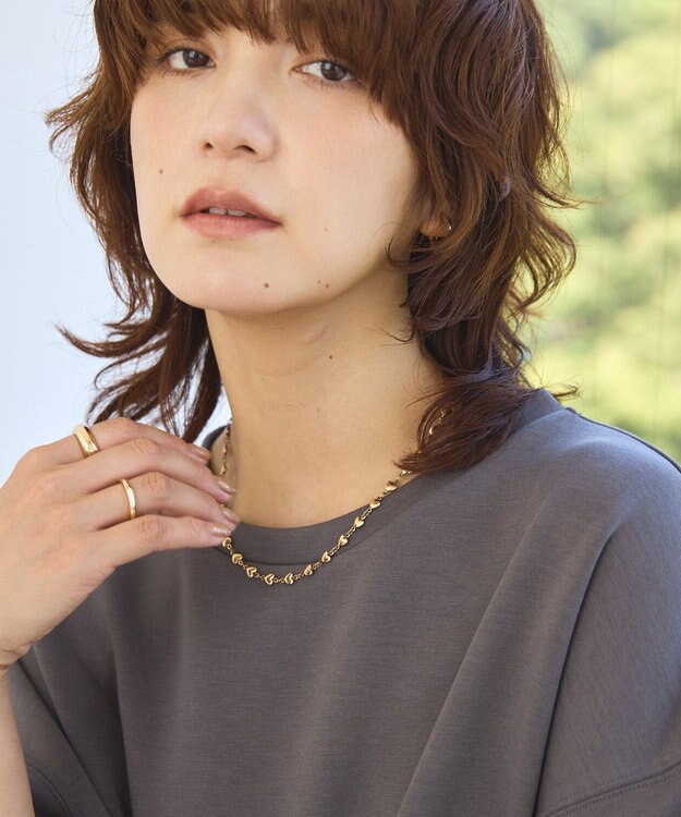 AMERICAN HOLIC ハートモチーフチェーンネックレス Gold