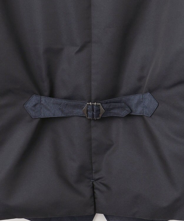 JOSEPH ABBOUD 【軽量/ダウンの吹き出しを防ぐキルトレスダウン】ADSインターレース ダウンベスト ブルー系