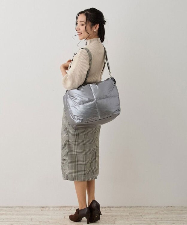 ROOTOTE 1339【2way:軽量】フェザールー.グランデ.ルートートカロ-B 01：シルバー