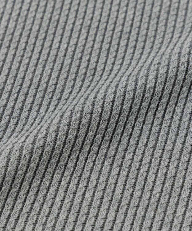 UNFILO 【洗える】ミニケーブル ニットベスト グレー