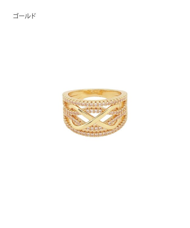 MOONBAT Luna Luce(ルナルーチェ)スカーフリング Pave Setting パヴェセット お手持ちのスカーフを通すだけ ギフト ゴールド